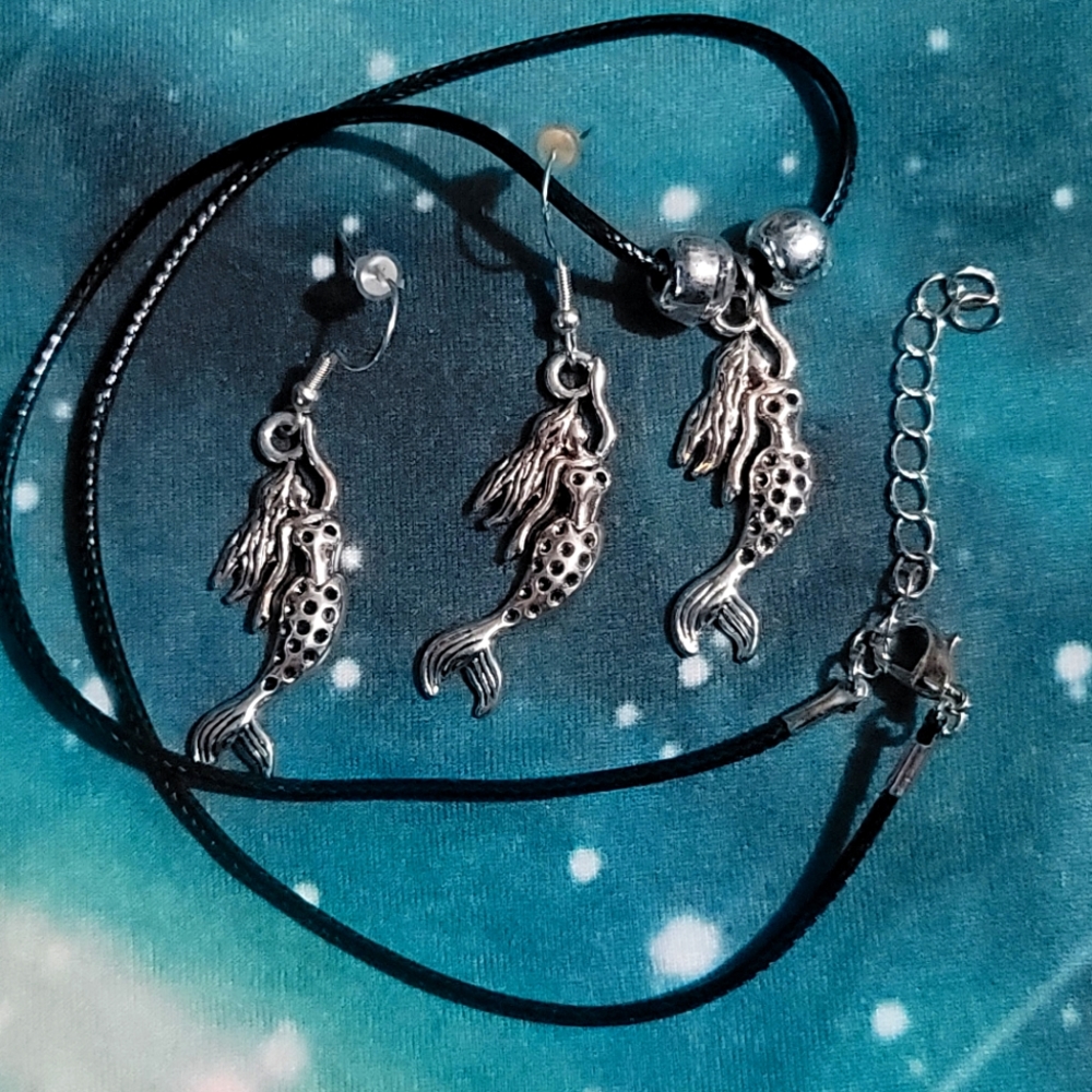 METAL MERMAID JEWELRY SET